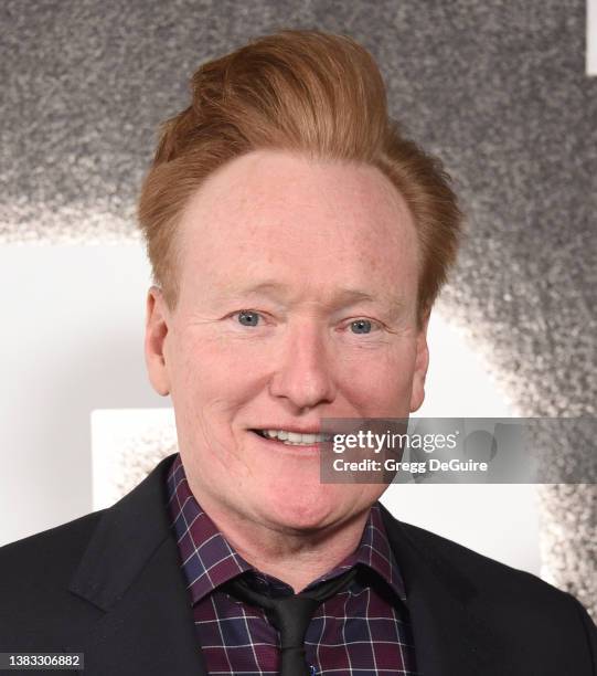 Conan O'Brien attends the Amazon Prime Video's "Upload" Season 2 Premiere on March 08, 2022 in West Hollywood, California.