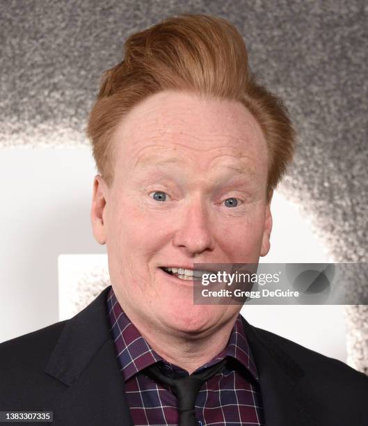 Conan O'Brien attends the Amazon Prime Video's "Upload" Season 2 Premiere on March 08, 2022 in West Hollywood, California.