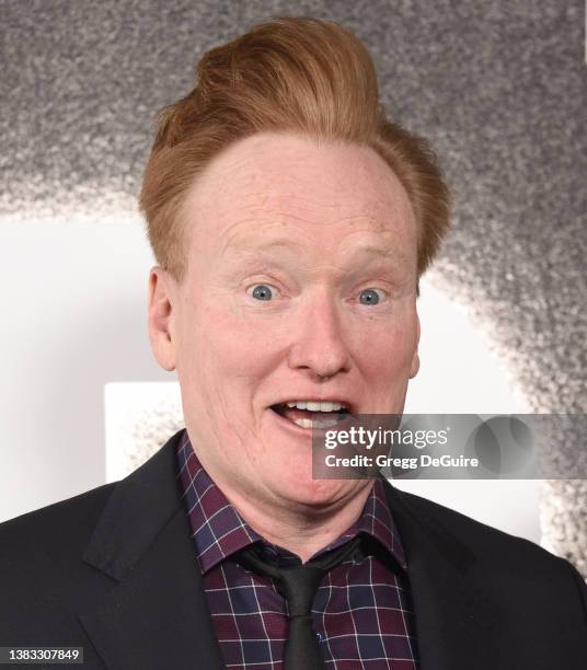 Conan O'Brien attends the Amazon Prime Video's "Upload" Season 2 Premiere on March 08, 2022 in West Hollywood, California.