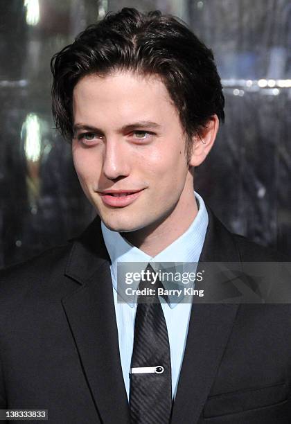 Actor Jackson Rathbone attends the premiere of "Man On A Ledge" at Grauman's Chinese Theatre on January 23, 2012 in Hollywood, California.