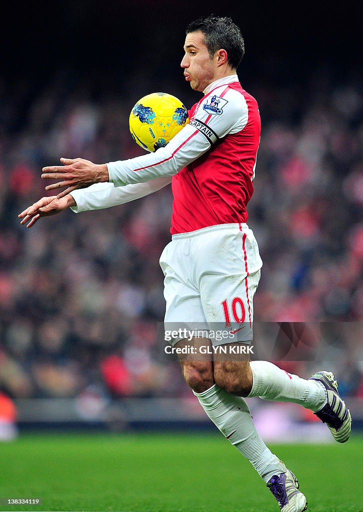 Arsenal's Dutch striker Robin Van Persie