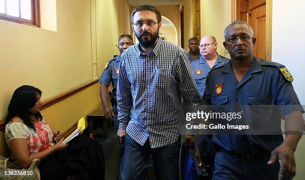 Serbian assassin Dobrosav Gavric appears at Cape Town Magistrates Court where proceedings for his extradition to Serbia will begin on February 6,...