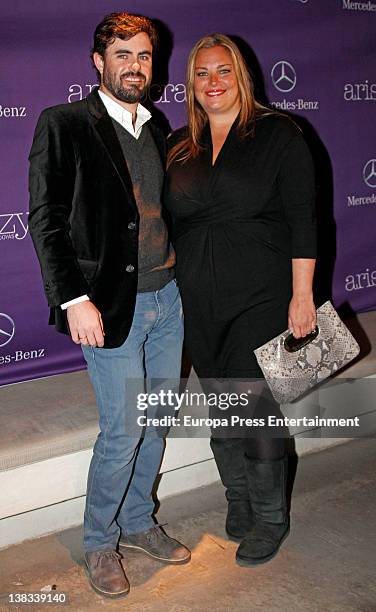 Caritina Goyanes and Antonio Matos attend Aristocrazy party during Mercedes-Benz Fashion Week Madrid A/W 2012 on February 3, 2012 in Madrid, Spain.