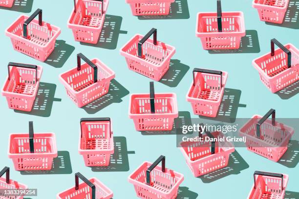shopping carts - basket stock pictures, royalty-free photos & images