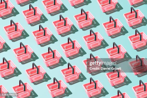 shopping carts - shopping basket stock pictures, royalty-free photos & images
