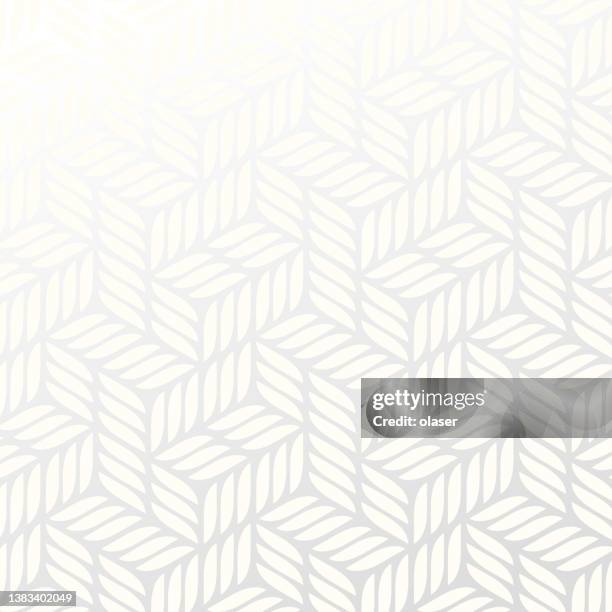 bildbanksillustrationer, clip art samt tecknat material och ikoner med vector seamless pattern, leaf like shapes in symmetric 3d cube pattern - evighet