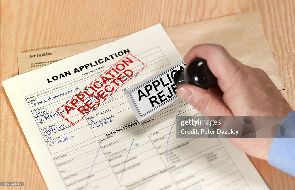 Loan application rejected
