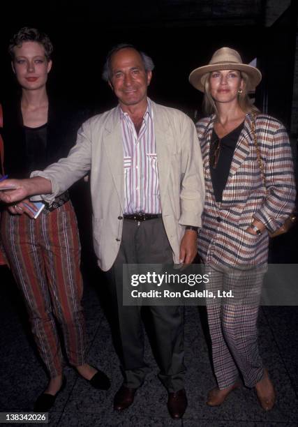 Ben Gazzara, Elke Stuckmann and daughter Elizabeth Gazzara attend the premiere of "Chantilly Lace" on June 15, 1993 at the Walter Reade Theater at...