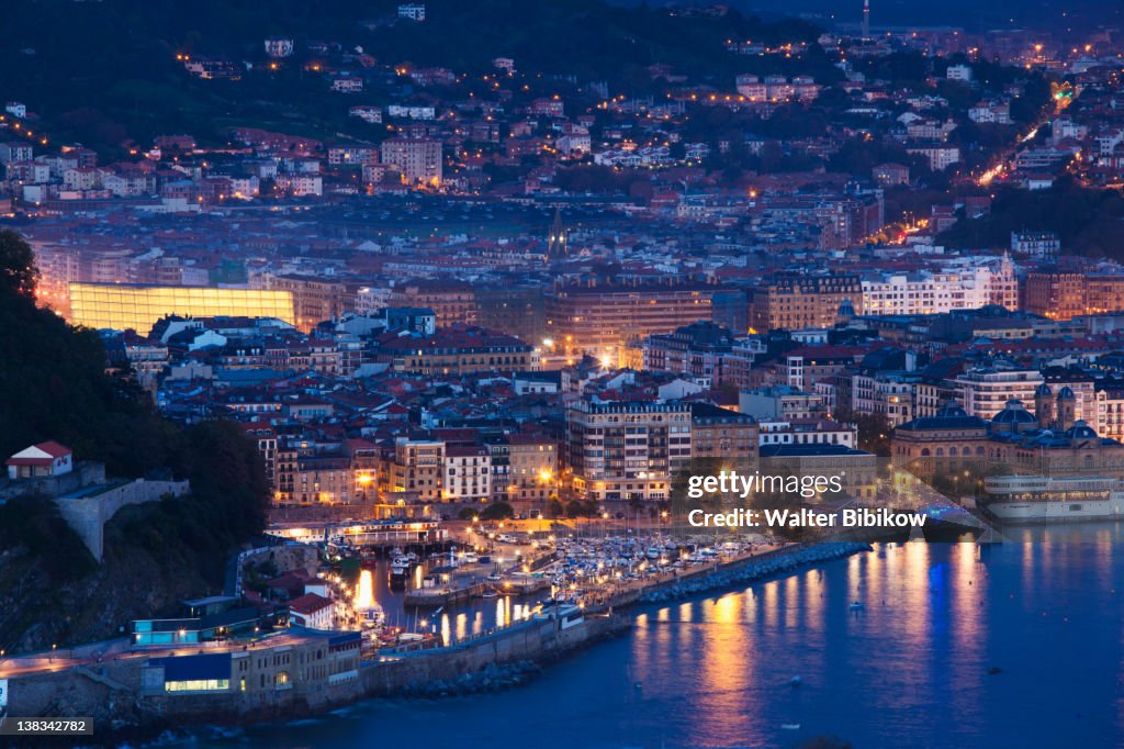 View of town from Monte Igueldo