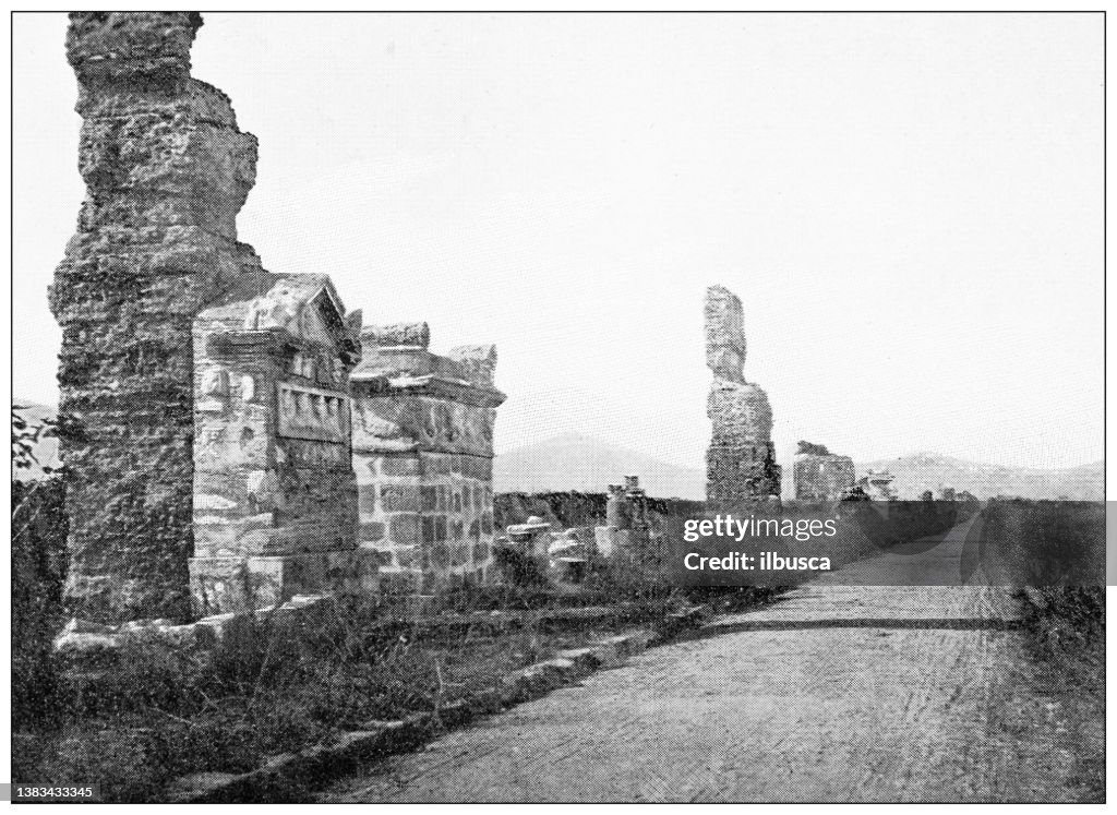 Antique travel photographs of Rome: Via Appia, Appian Way