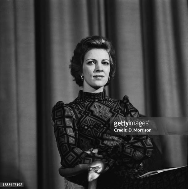 The former Queen Anne-Marie of Greece in the UK following the abolition of the Greek monarchy, 28th November 1974. She is the wife of the former King...