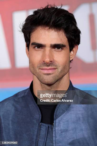 Juan Betancourt attends 'El Desafio' photocall at the Atresmedia studios on March 09, 2022 in Madrid, Spain.