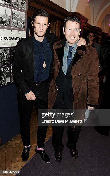 Matt Smith and Nick Moran attend the London Evening Standard British Film Awards 2012 at the London Film Museum on February 6, 2012 in London,...