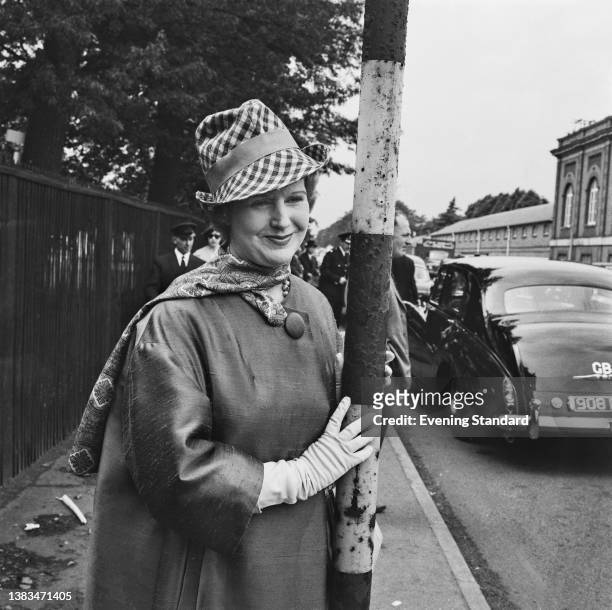 Baroness Philippine de Rothschild at Royal Ascot, UK, 21st June 1963.