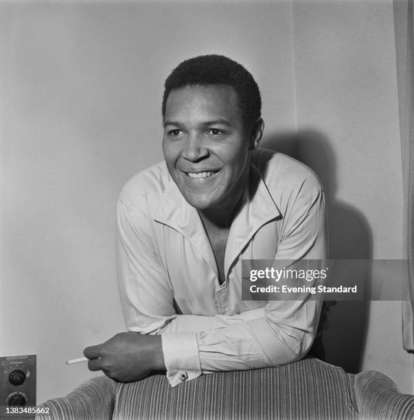 American rock and roll singer and dancer Chubby Checker, UK, 15th August 1963.