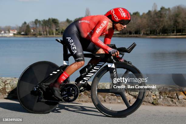 Nairo Alexander Quintana Rojas of Colombia and Team Arkéa - Samsic sprints during 80th Paris - Nice 2022, Stage 4 a 13,4km individual time trial from...