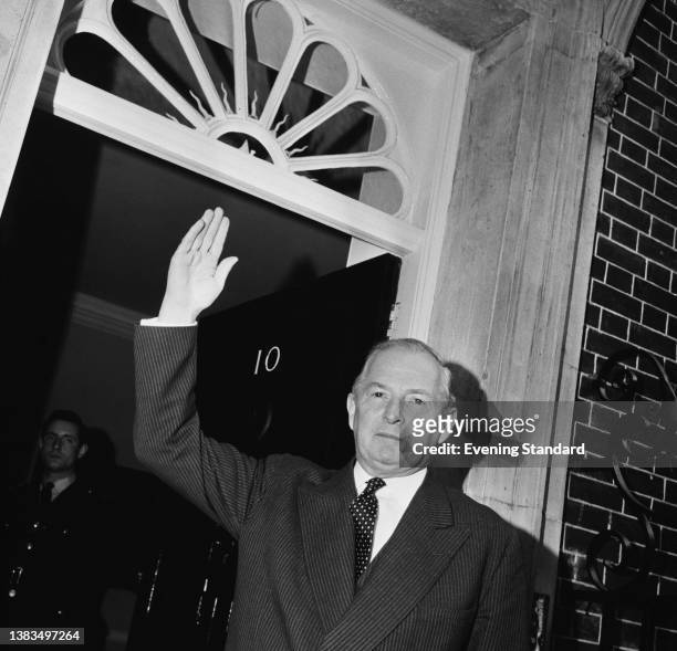 British Conservative politician Selwyn Lloyd leaves 10 Downing Street in London after being appointed the new Leader of the House of Commons, UK,...