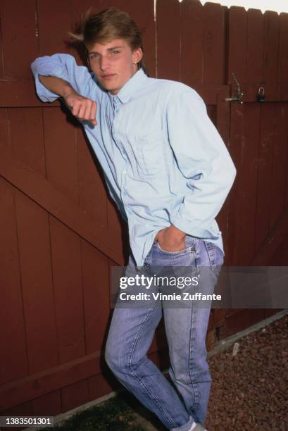 American actor Steve Burton, USA, circa 1988.