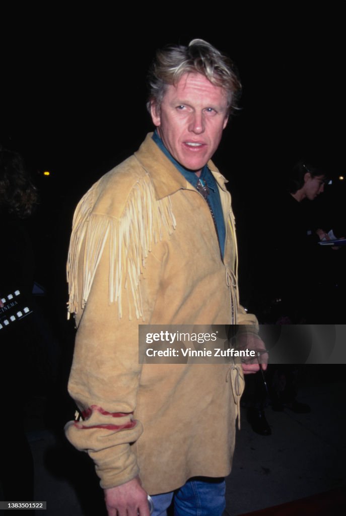 Gary Bus American actor Gary Busey at the premiere of the film 'Dumb and... News ...
