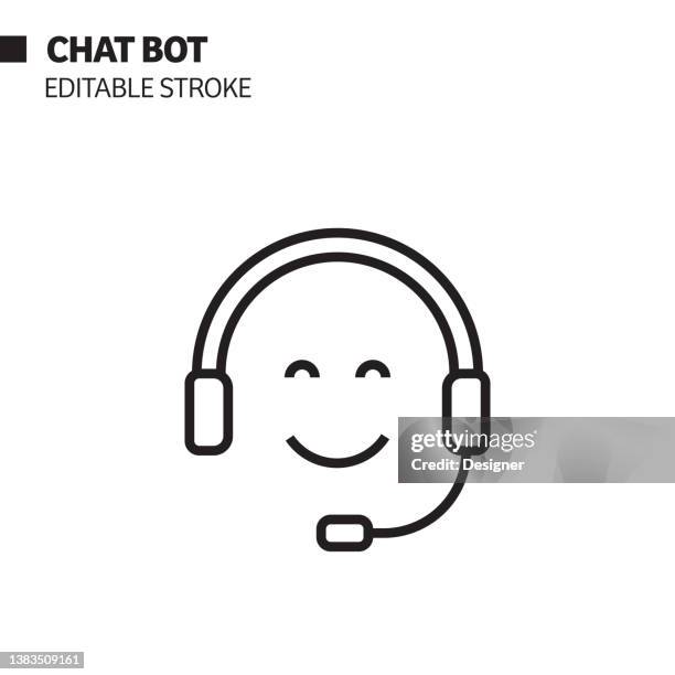 help and support line icon, outline vector symbol illustration. - it support team stock illustrations