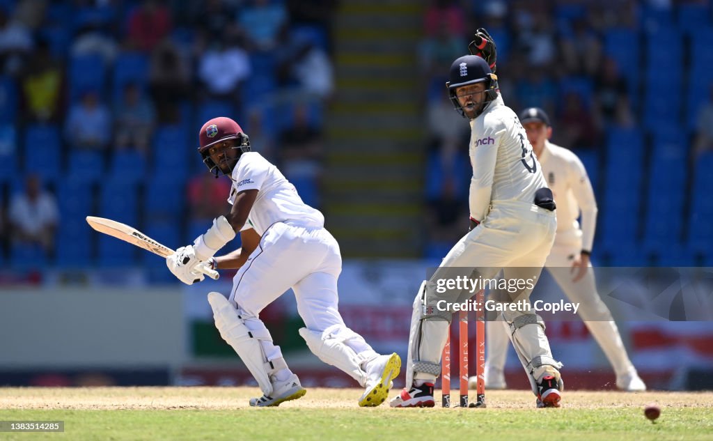 West Indies v England - 1st Test: Day Two