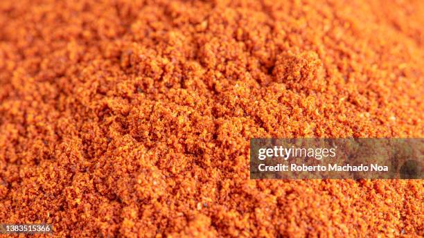 cayenne pepper powder - cayenne powder stock pictures, royalty-free photos & images