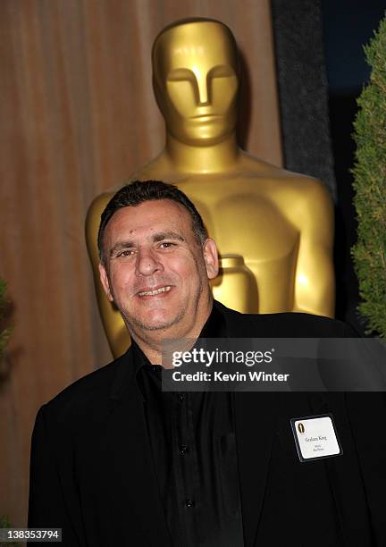 Producer Graham King arrives at the 84th Academy Awards Nominations Luncheon at The Beverly Hilton hotel on February 6, 2012 in Beverly Hills,...