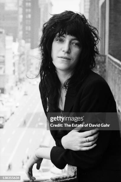 Rock singer and poet Patti Smith poses for a portrait on May 7, 1971 at the legendary Hotel Chelsea in New York City, New York.