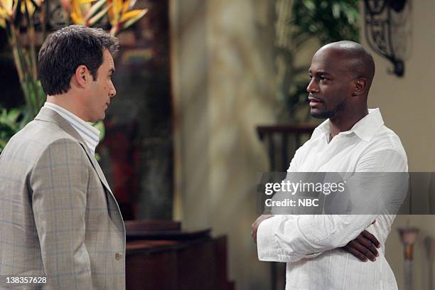Love L. Gay" Episode 14 -- Pictured: Eric McCormack as Will Truman, Taye Diggs as James Hanson