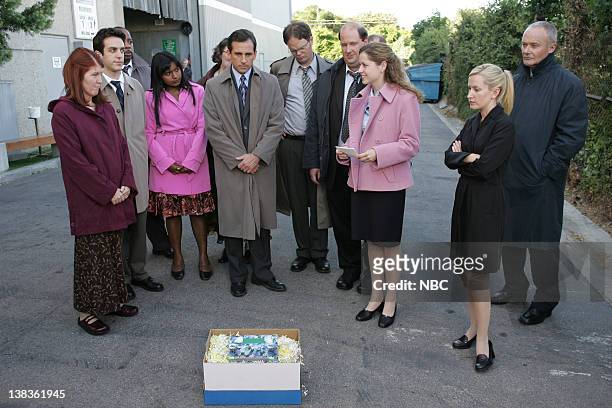 Grief Counseling" Episode 4 -- Aired -- Pictured: Kate Flannery as Meredith Palmer, B.J. Novak as Ryan Howard , Leslie David Baker as Stanley Hudson,...
