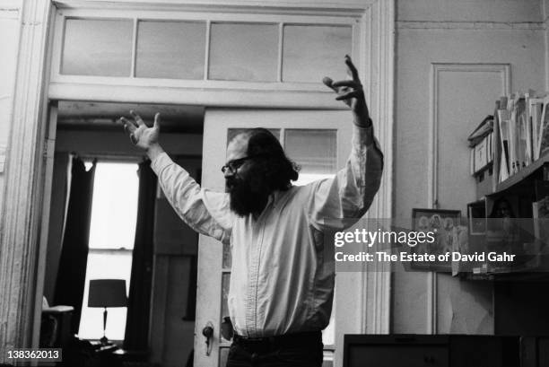 Poet Allen Ginsberg poses for a portrait at home on May 31, 1969 in New York City, New York.