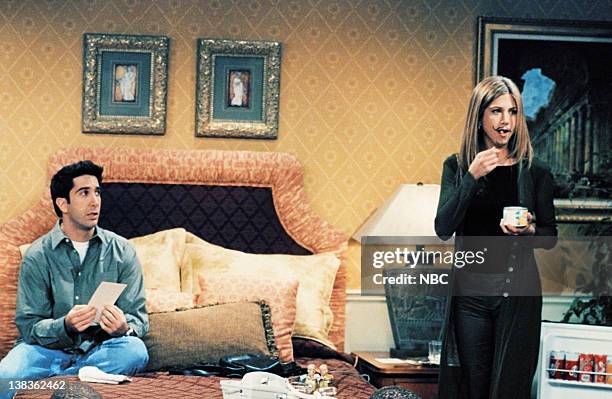 The One in Vegas: Part 2" Episode 24 -- Air Date -- Pictured: David Schwimmer as Dr. Ross Geller, Jennifer Aniston as Rachel Green