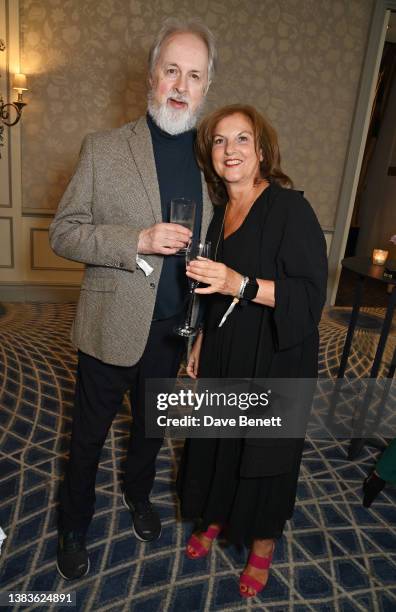 Sir Richard Alston and guest attend The South Bank Sky Arts Awards 2023 at The Savoy Hotel on July 2, 2023 in London, England.