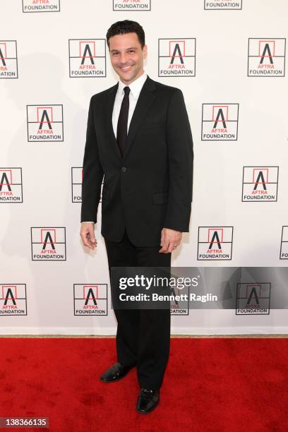 Actor David Alan Basche attends the AFTRA Foundation's 2012 AFTRA Media and Entertainment Excellence Awards in the Grand Ballroom at The Plaza Hotel...