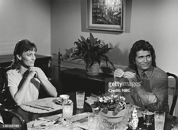 To Touch the Moon" Episode 3 -- Pictured: Carrie Snodgress as Evelyn Nealy, Michael Landon as Jonathan Smith