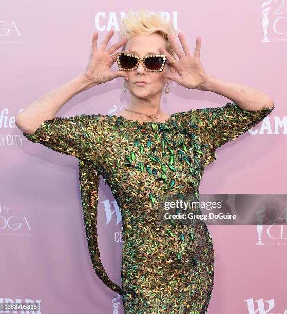 Anne Heche attends the 24th CDGA (Costume Designers Guild Awards on March 09, 2022 in Santa Monica, California.