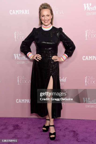 Melora Hardin attends the 24th CDGA (Costume Designers Guild Awards on March 09, 2022 in Santa Monica, California.