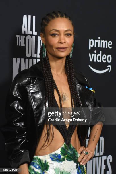Thandiwe Newton attends Amazon Studios' special screening of "All The Old Knives" at The London West Hollywood at Beverly Hills on March 09, 2022 in...