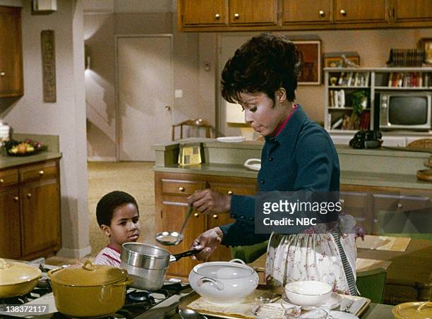 Who's a Freud of Ginger Wolfe?" Episode 6 -- Aired 10/22/68 -- Pictured: Marc Copage as Corey Baker, Diahann Carroll as Julia Baker