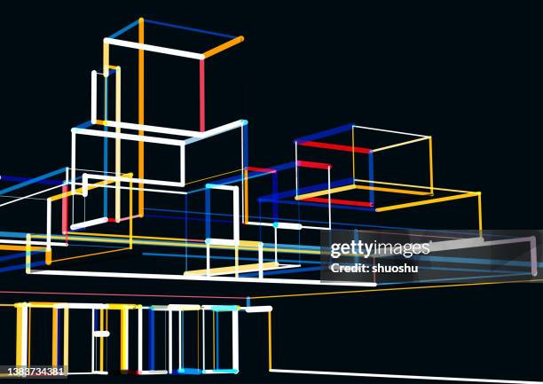 Abstract Digital Structure Space Cyber Concept Background High-Res ...