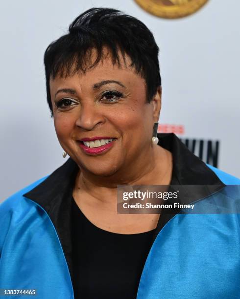Dr. Carla Hayden, the Librarian of Congress, attends the Library of Congress Gershwin Prize for Popular Song concert at DAR Constitution Hall on...