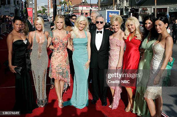 35th ANNUAL AFI LIFE ACHIEVEMENT AWARD: A TRIBUTE TO AL PACINO -- Pictured: Hugh Hefner and the Playboy Playmates arrive at the "35th Annual AFI Life...