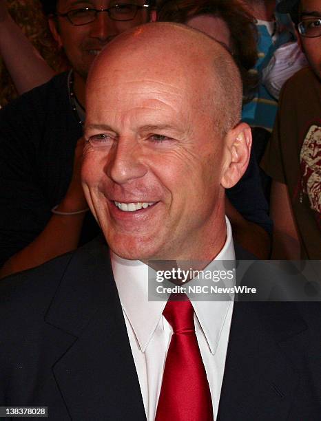 Live Free or Die Hard" New York Premiere -- Pictured: Actor Bruce Willis arrives at the New York premiere of Die Hard 4.0, "Live Free or Die Hard" at...