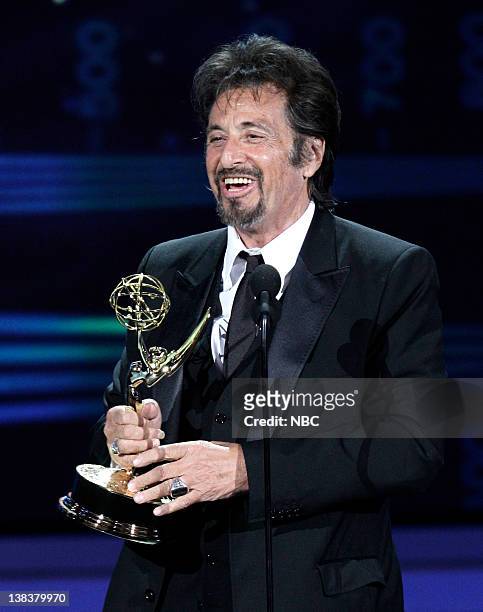 62nd PRIMETIME EMMY AWARDS -- Pictured: Winner Al Pacino "You Don't Know Jack" Outstanding Lead Actor in a Miniseries or a Movie on stage during The...