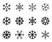 vector snowflakes, frost, ice, decoration