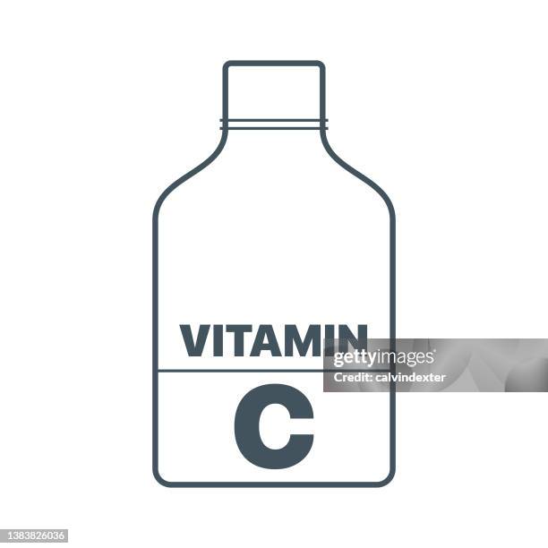 vitamins and minerals pot design - vitamin a nutrient stock illustrations