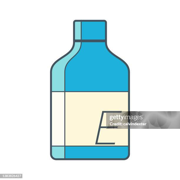 vitamins and minerals pot design - zinc supplement stock illustrations