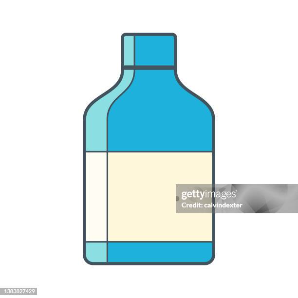 vitamins and minerals pot design - zinc supplement stock illustrations
