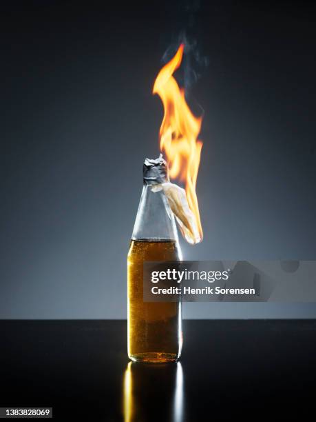 molotov cocktail - molotov cocktail stock pictures, royalty-free photos & images