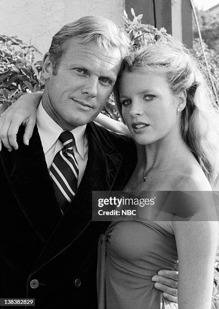 Aired 10/23/78 -- Pictured: Tab Hunter as Elliot Bender, Kim Basinger as Katie McEvera